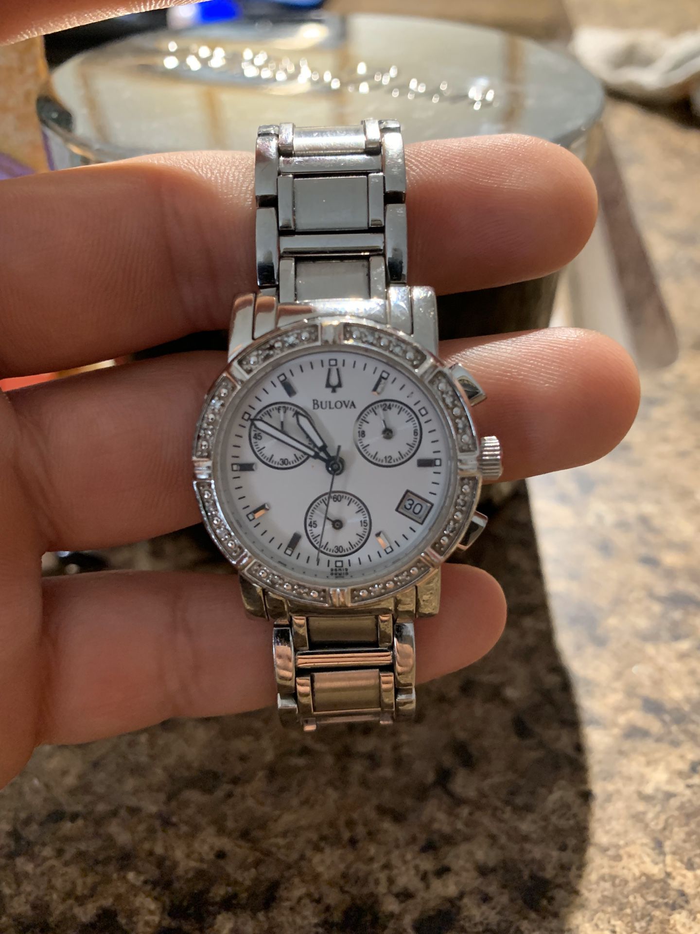 Nice women’s BULOVA diamond studded watch