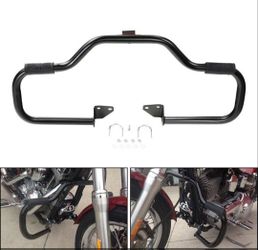 Mustache Engine Guard Highway Crash Bar Fit For Harley Dyna '06-'17 CHROME  OR BLACK