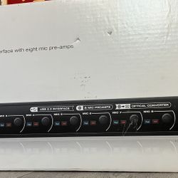 Motu 8pre pre-amp, High-speed USB Audio Interface With 8 Mic Pre-amps