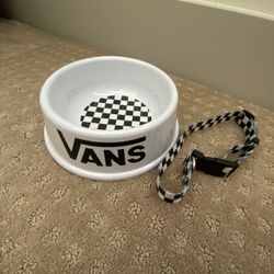 Vans Dog Bowl And Collar