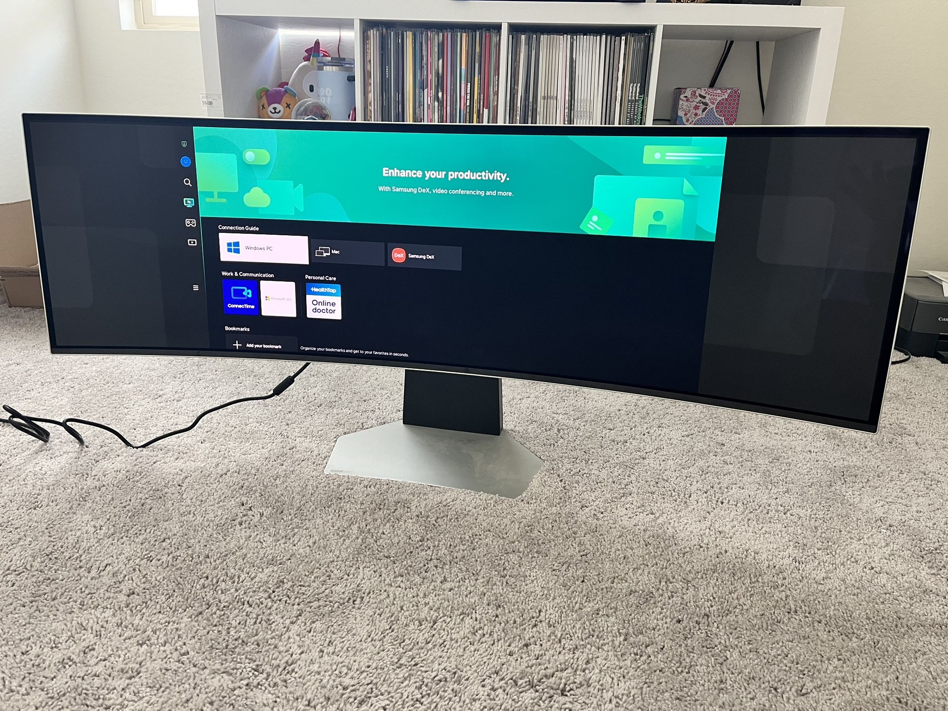 Samsung - 49” Odyssey QD-OLED G9 (G95SC) Curved Monitor