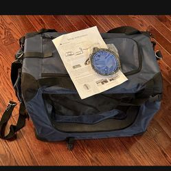 24” NEW COLLAPSIBLE SOFT PET CRATE/CARRIER WITH BOWL