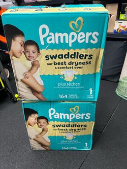 Pampers Swaddlers Size 1 Diapers – 2 Boxes