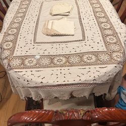 Hand Made Antique Table Cloth