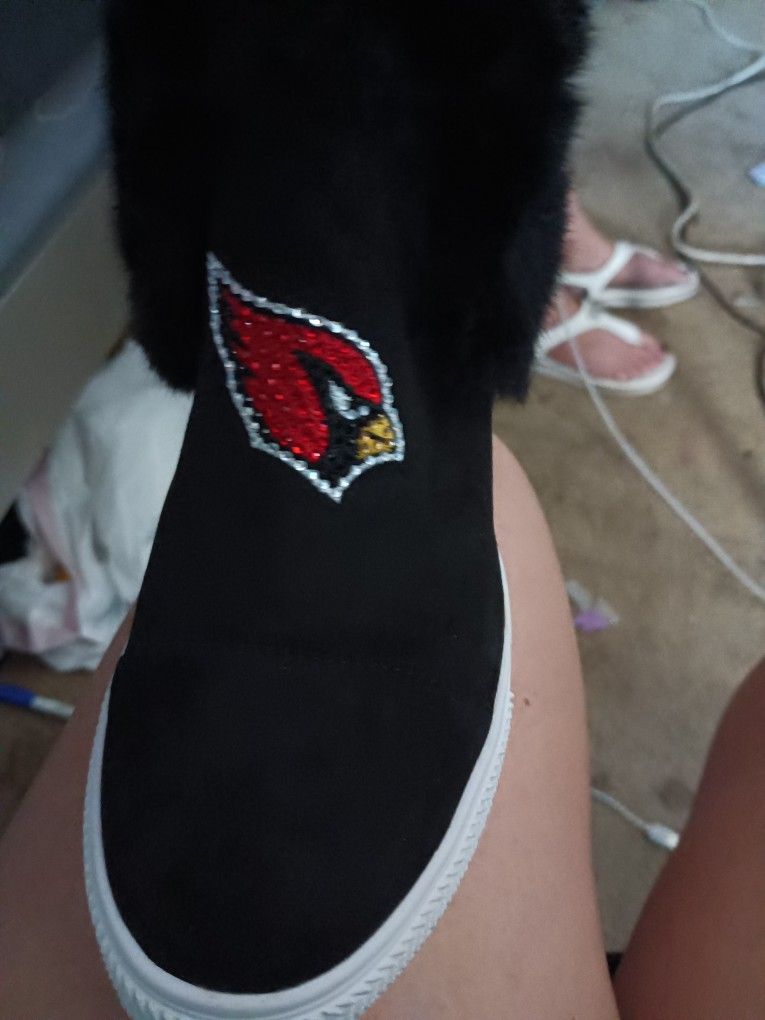 Az Cardinals Womens Wedge Booties