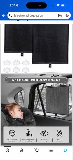 Car Window Shade 2pk $10fcfs