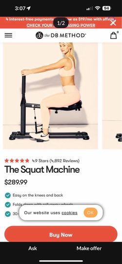 Db method squat machine