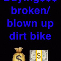 Blown Up/ Broken Dirt Bikes