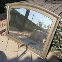 Dark Wood Bathroom/Vanity Mirror