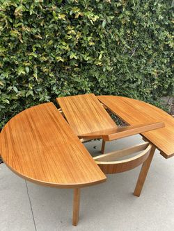 Mid Century Modern Dining Table Extending Table