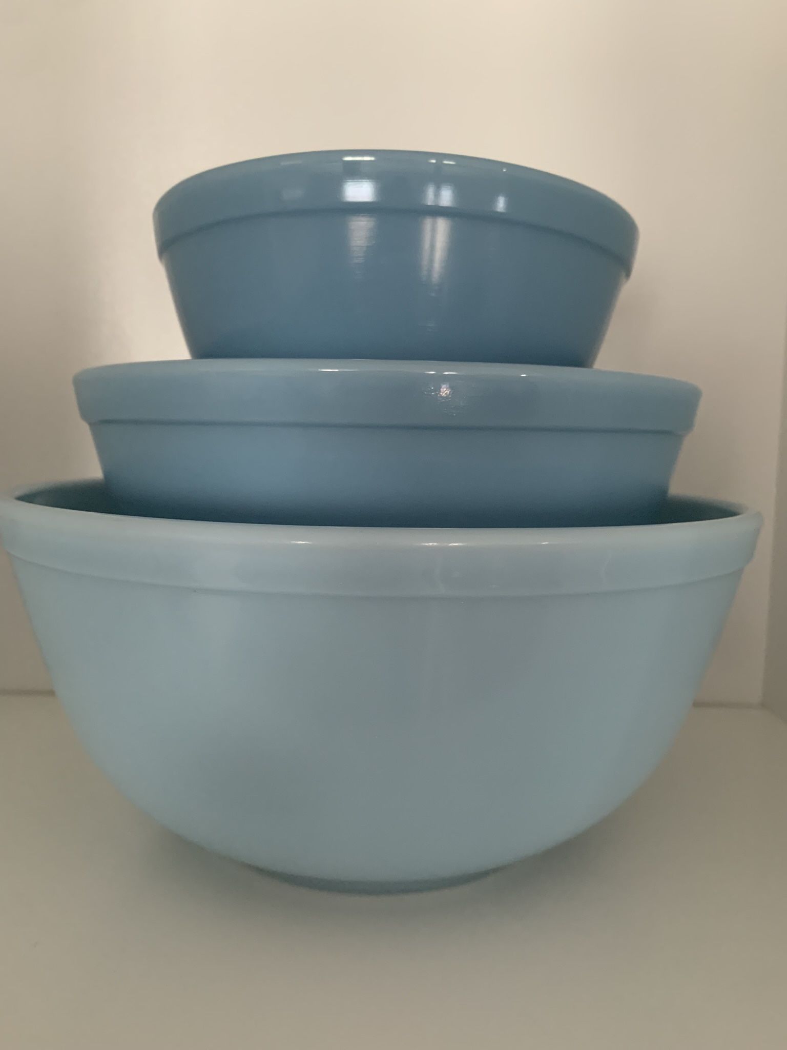 PYREX Delphite Blue Nesting Bowls
