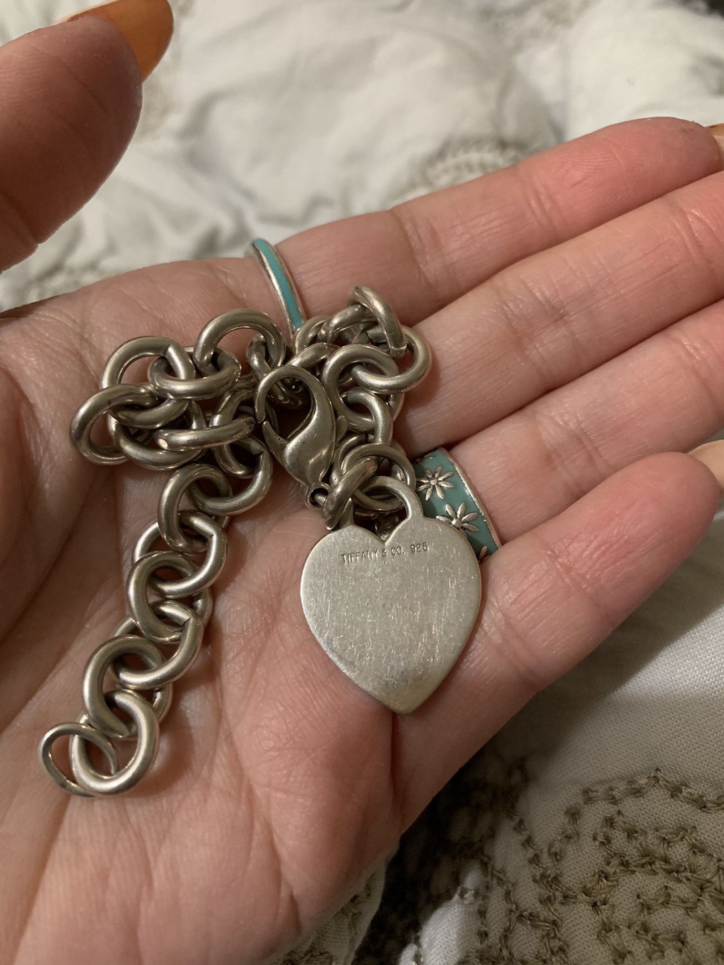 Tiffany and co Heart Tag Charm Bracelet