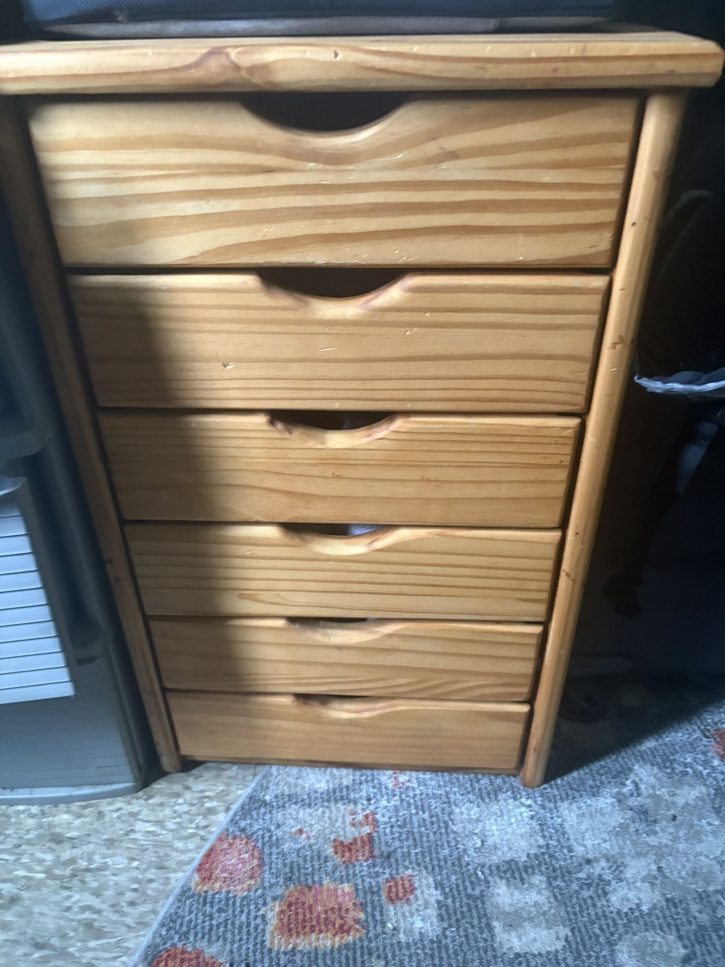 Sand Wood 6-drawer Dresser