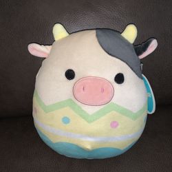8” Connor Easter Cow Squishmallow (With Tags) 