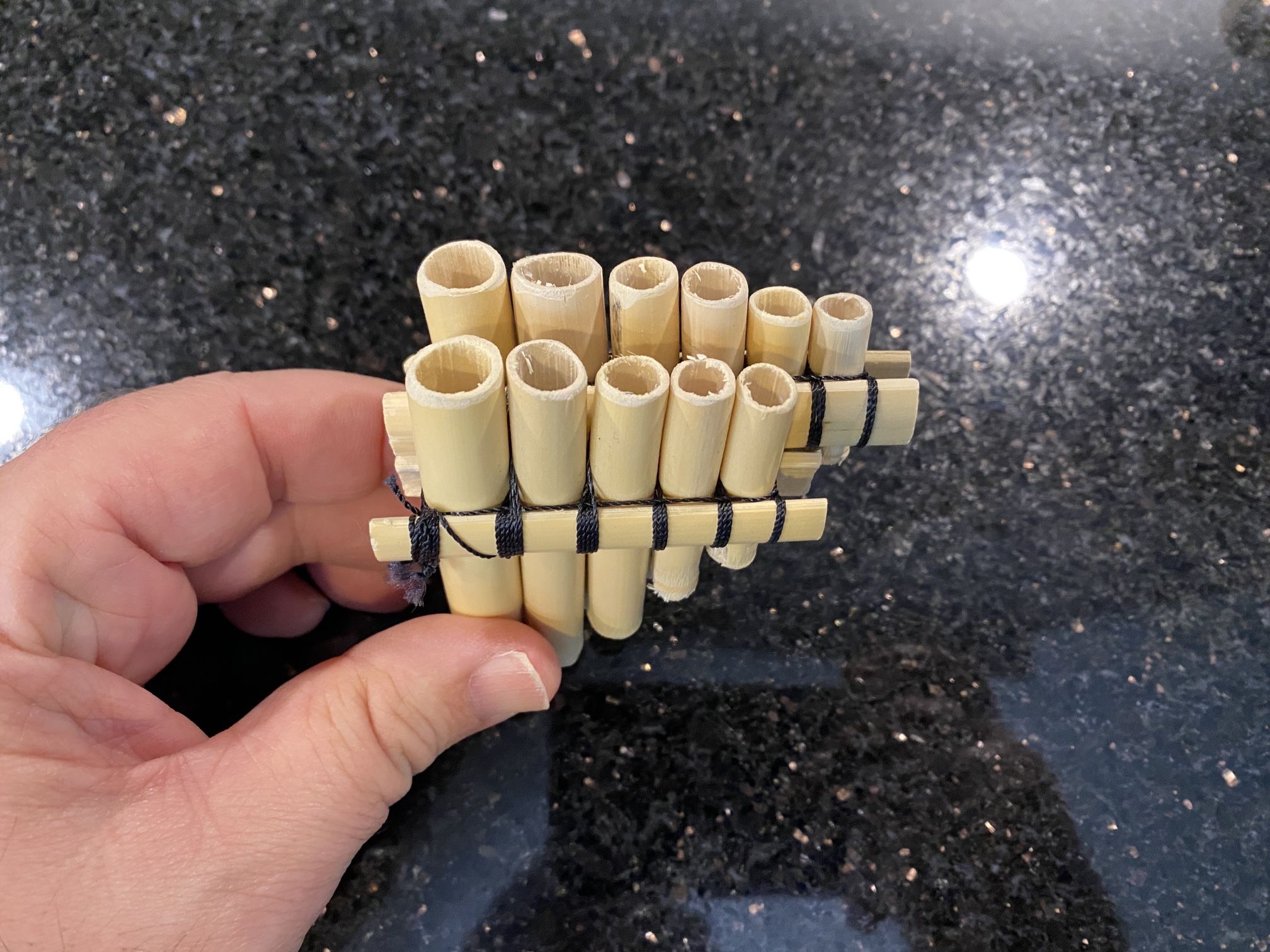 Native South American Small Bamboo Pan Flute Ethnic Andean Wind Panpipes Syrin