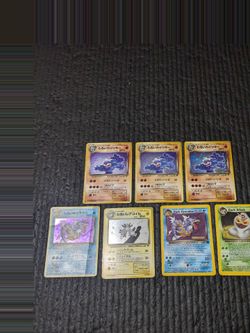Pokemon team rocket holo cards