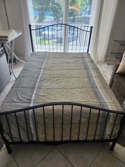 Newer Full Size Mattress, Box Springs, head & Footboard,  Mattress Pad & Comforter all for $149.99- Firm