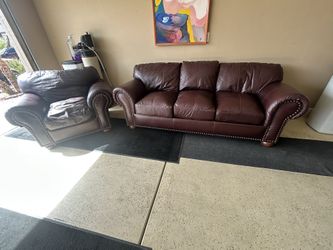 4 Piece Genuine Leather Couch