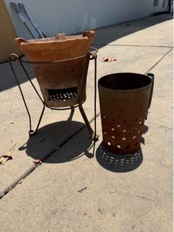 Earthenware vintage hibachi