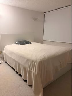 white ikea bed frame