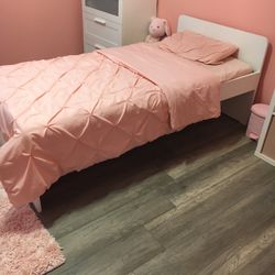 Twin Bed Frame & Matress