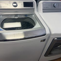 LG  TOP LIAD WASHER AND DRYER SET STAINLESS DRUM
