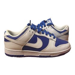 Racer Blue White Dunk Lows Size 8 Used SEND OFFERS!!!