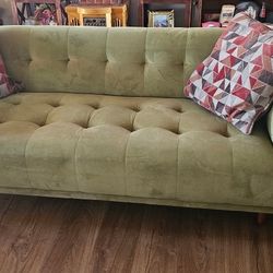 Stylish - Tufted - Green Sofa  $200 This Weekend Only!! 