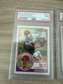 2018 Topps Update Shohei Ohtani 1983