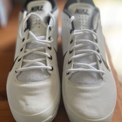 Nike Flywire Air Max Clipper Baseball Cleats Mens Size 14 Shoes White Athletic 