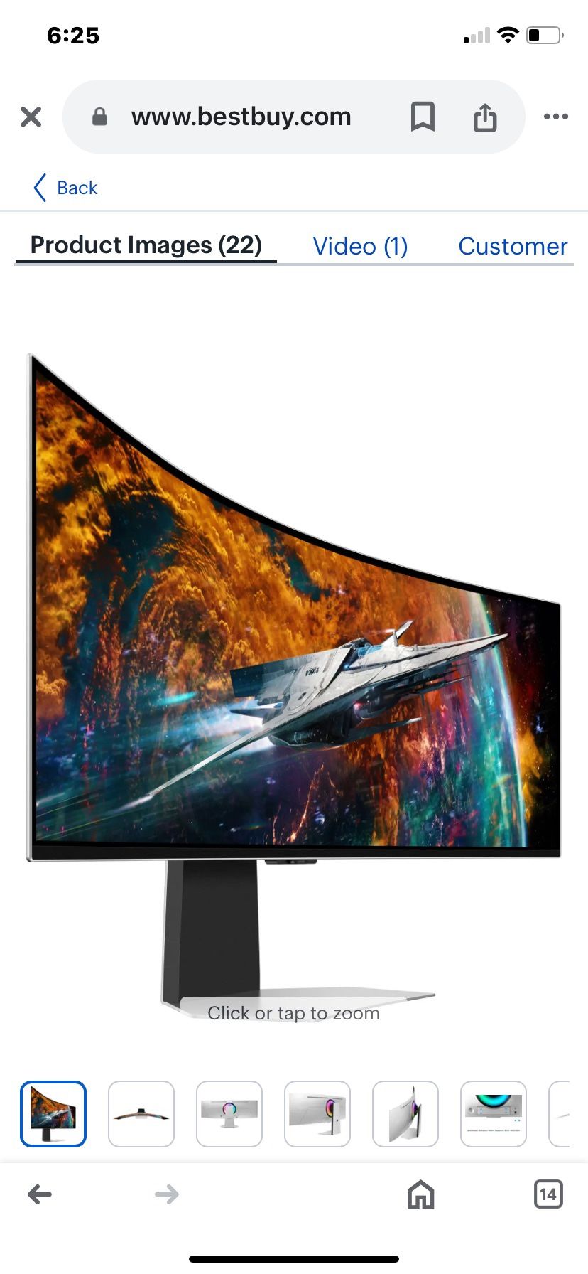 49" Odyssey QD-OLED G9 (G95SC) DQHD 240Hz 0.03ms G-Sync Compatible Curved Smart Gaming Monitor