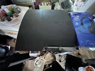 PS3 Console with PDP LVL30 Headset