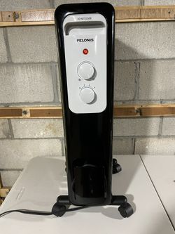 Black 1500-Watt Oil Filled Radiator Space Heater