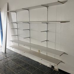 6 Tier Shelf - Brackets/ Hangers/ Wood