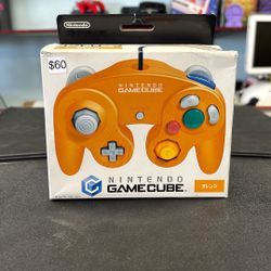Complete In box Japanese Orange Gamecube Controller