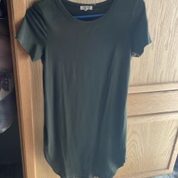 Women Small Olive Dress 