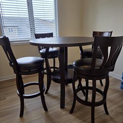 Counter height 42" dining table set
