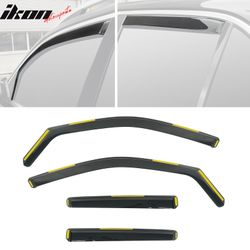 Fits 2020-2025 Benz W167 GLE Class SUV In-Channel Window Visors Rain Deflectors PC