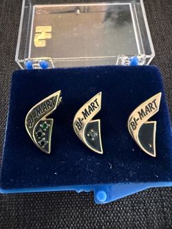Bi-Mart Employee Service Pins Set of 3