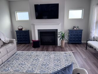 Set Up Two Blue Accent Chests