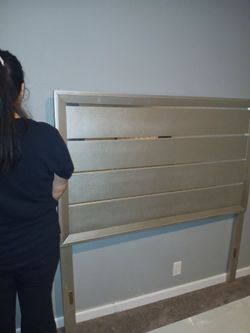 Silver Full size headboard