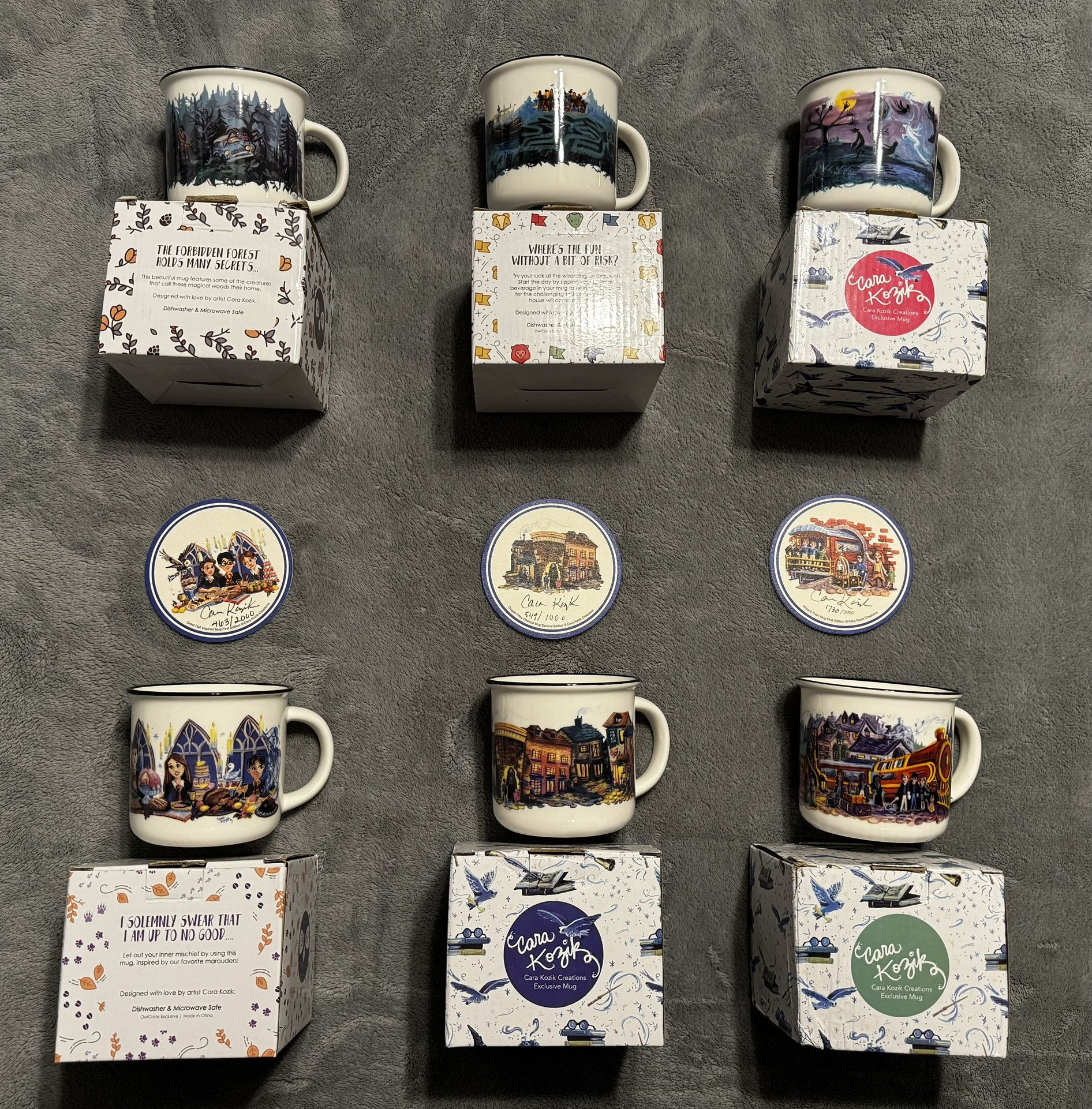 Cara Kozik Harry Potter Mugs