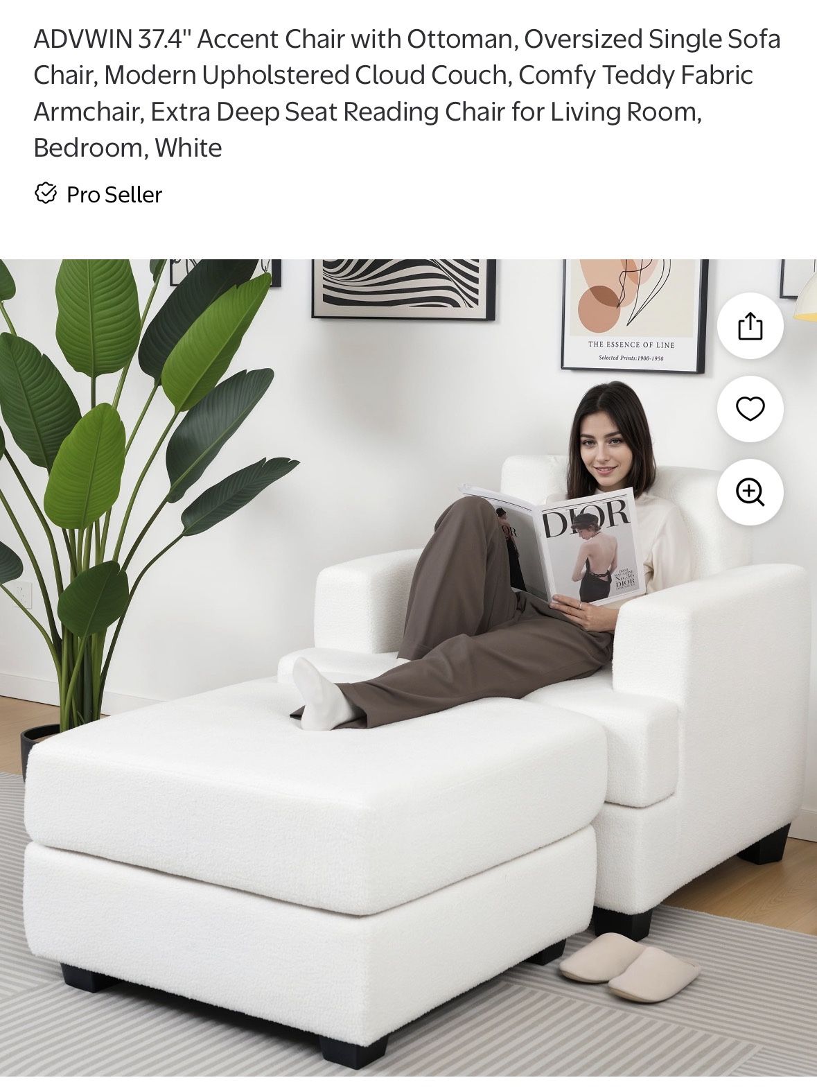 White Cozy Couch 