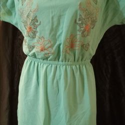 Mint Green Boho Nichole Richie Dress