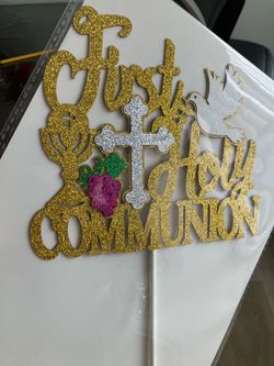 $5, First Communion Cake Topper