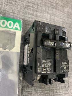 Siemens 100a Electrical Breaker 