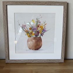 Flower pot wall art