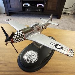 Mustang P-51 WWII Fighter Plane | Franklin Mint | Model B11XR80 | 1:48 scale | Diecast