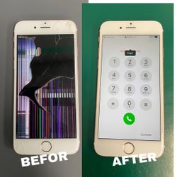 Cracked Phone Screen Lcd 