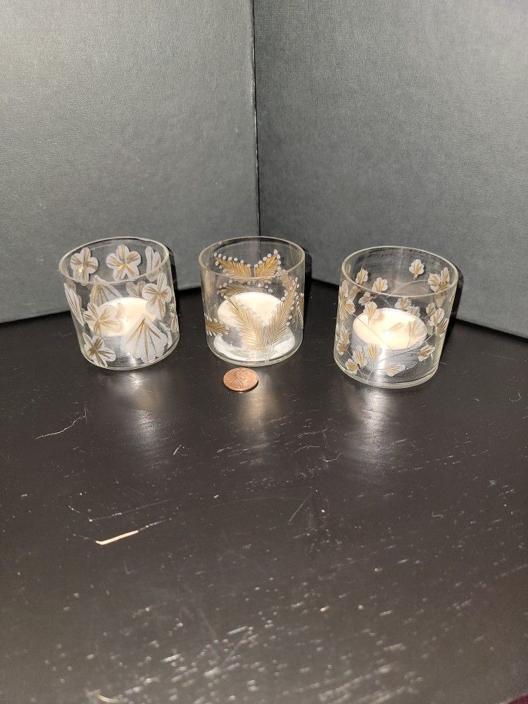 3 Tealight Candle Holders